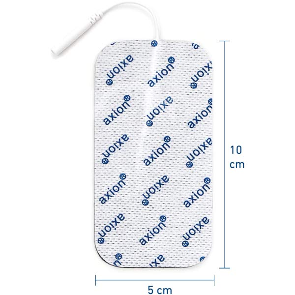 Elektroden 10x5 cm - 4 Stück - passend zu axion, Prorelax, Promed, Auvon - 2mm Steckanschluss - Image 3