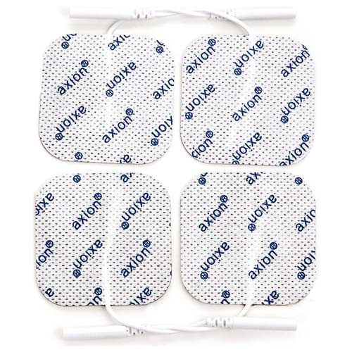 Elektroden, 5x5 cm - passend zu Prorelax, Promed, auvon - 4 Stück - 2mm Steckanschluss