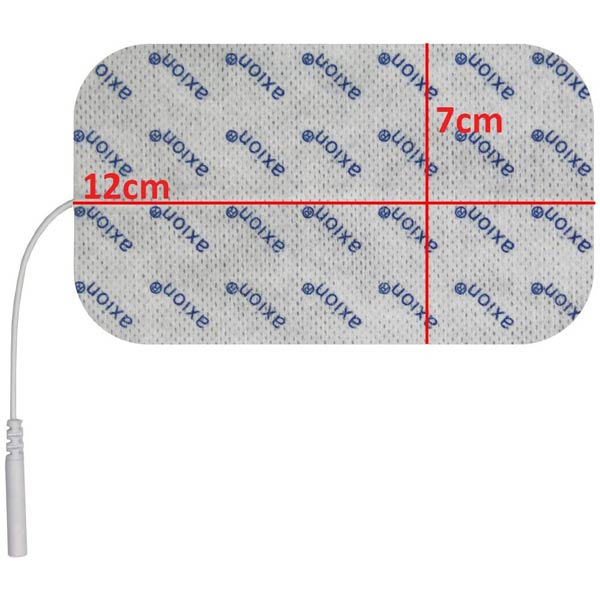 Elektroden (groß), 12x7 cm - 2 Stück - passend zu axion, Prorelax, Promed - 2mm Steckanschluss - Image 3