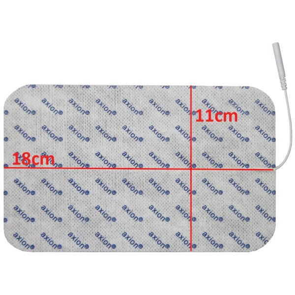 Elektroden (sehr groß), 18x11 cm - 2 Stück - passend zu axion, Prorelax, Promed - 2mm Steckanschluss - Image 3