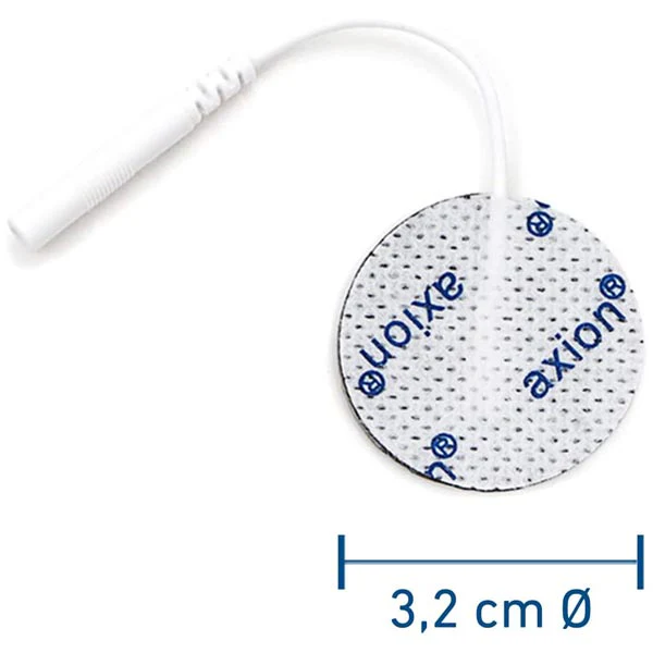 Elektroden (rund), Ø 3.2 cm - 4 Stück - passend zu axion, Prorelax, Promed - 2mm Steckanschluss - Image 3