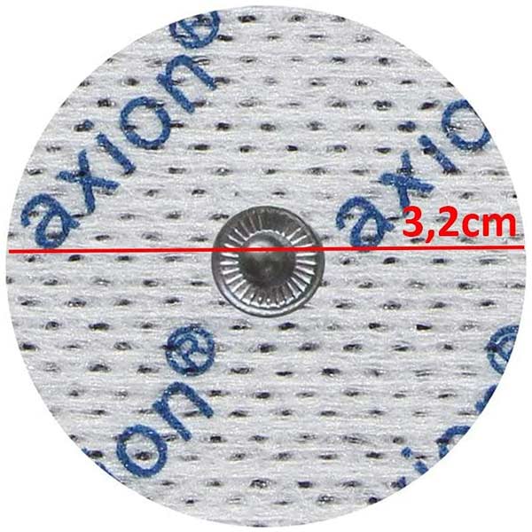 Elektroden (rund), Ø 3.2 cm - 4 Stück - passend zu Beurer, Sanitas - 3,5mm Druckknopf - Image 3