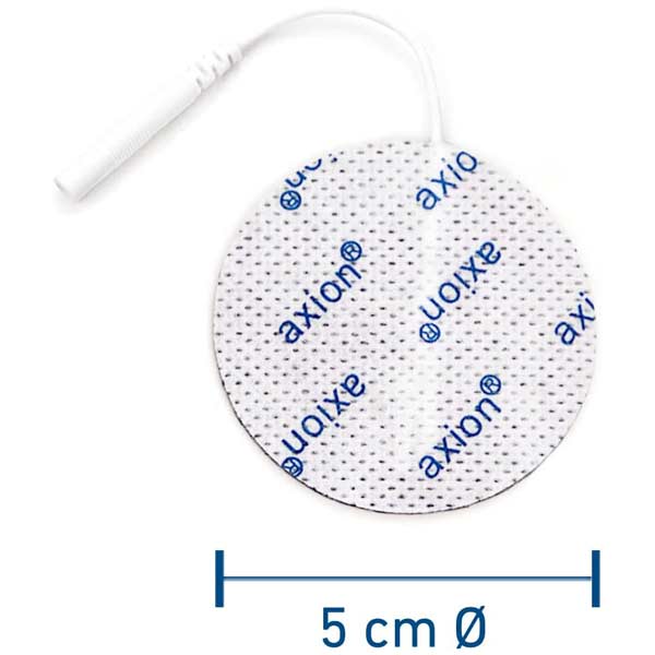 Elektroden Ø 5 cm rund - 8 Stück - passend zu axion, Prorelax, Promed, Auvon - 2mm Steckanschluss - Image 2