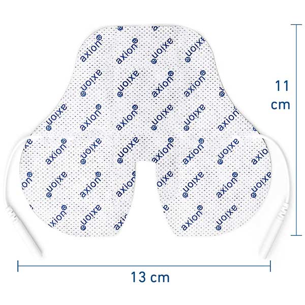 Nacken-Elektroden 11x13 cm - 2 Stück - passend zu axion, Prorelax, Promed, Auvon - 2mm Steckanschluss - Image 3