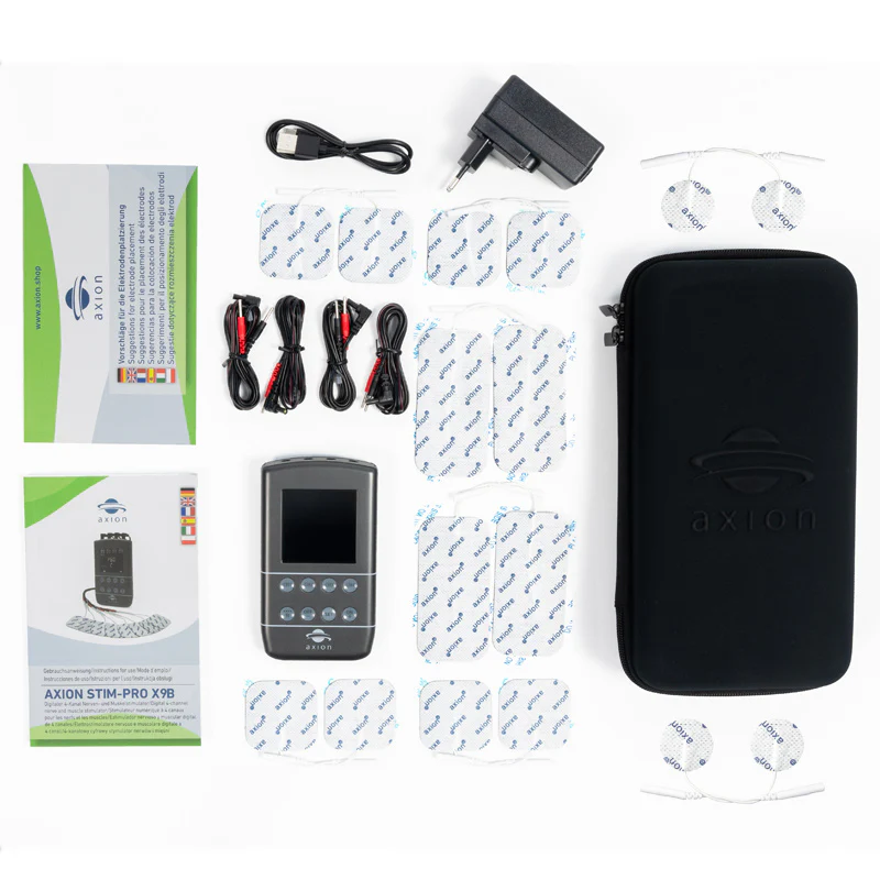 4 Kanal TENS EMS Kombigerät STIM-PRO X9B mit Akku und Softcase - Image 8